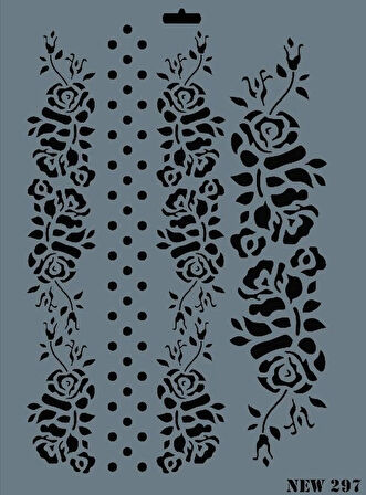 Supertrend Stencil Boyama Şablonu 25x35 cm. NEW-297