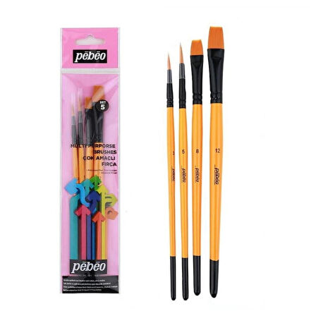 Supertrend 4'lü Fırça Seti (Yuvarlak 3 ve 5, Düz 8 ve 12) SET-5