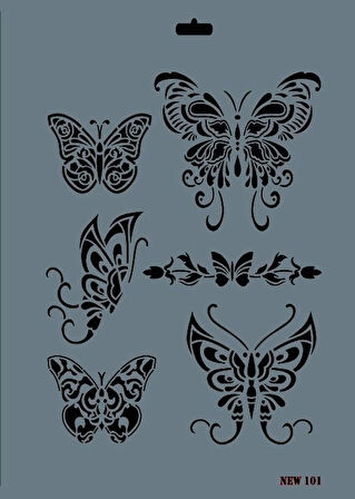 Supertrend Stencil Boyama Şablonu 25x35 cm. NEW-101