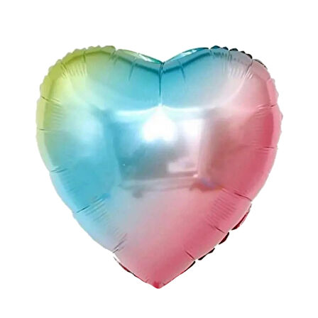 Rainbow Kalp Folyo Balon 24"