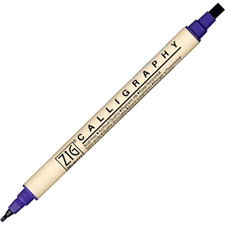 Supertrend Calligraphy Çift Uçlu Kaligrafi Kalemi 2 mm. + 5 mm. 080 Pure Violet