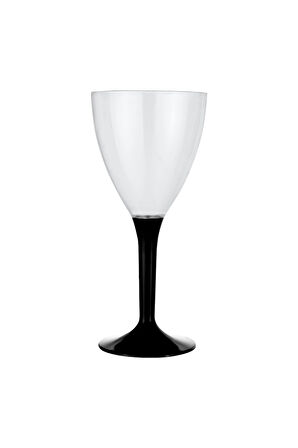 Supertrend Plastik Siyah Ayaklı Kadeh 150cc 10lu