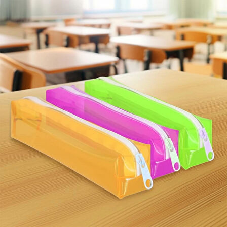 Küçük Boy Şeffaf Kalem Kutusu