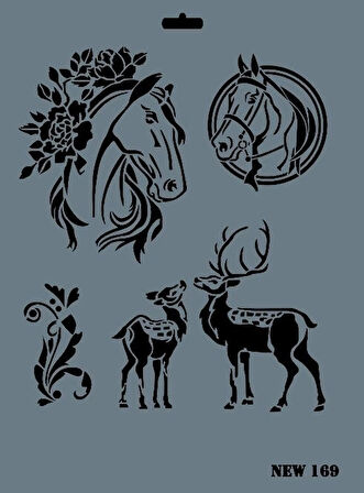 Supertrend Stencil Boyama Şablonu 25x35 cm. NEW-169