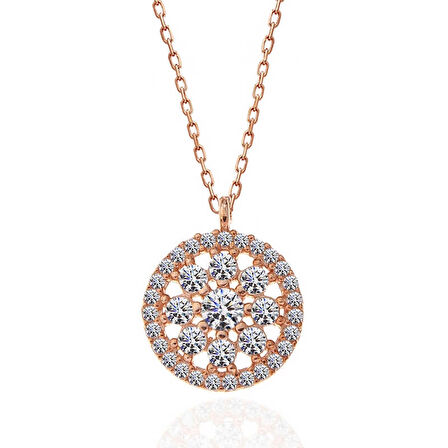 Supertrend ​gümüş Rose Çiçek Kadın Kolye