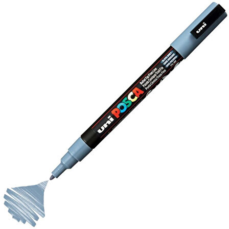 Supertrend Posca PC-3M Boyama Markörü 0.9-1.3 mm. KURŞUN GRİ