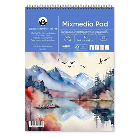 Supertrend Mix Media Pad Çok Amaçlı Eskiz Çizim Defteri 165 gr. A3 25 yaprak