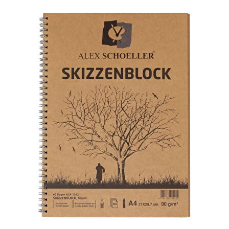 Supertrend Supertrendt Eskiz Çizim Defteri A4 Yandan Spiralli 90 gr. 60 yaprak