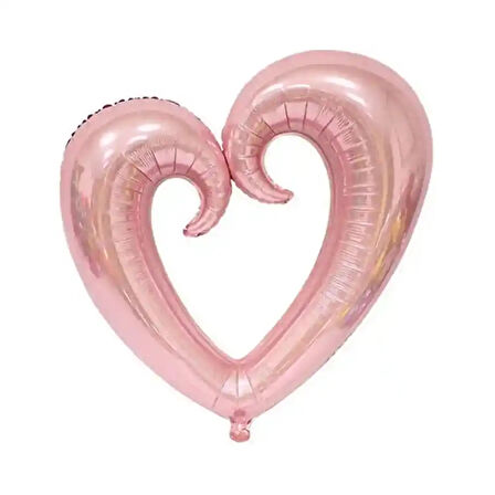 Rose Gold İçi Boş Kalp Folyo Balon 40"