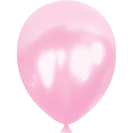 Açık Pembe Metalik Balon 5"