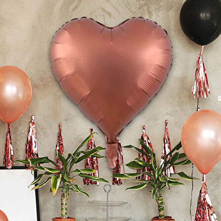 18" Retro Renk Kalp Folyo Balon