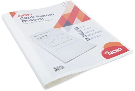 Supertrend Sunum Dosyası Önü Cepli 100'lü Beyaz