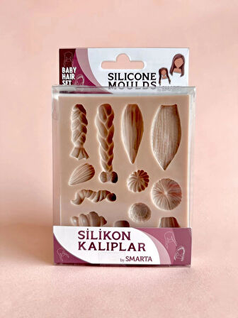 Supertrend Silicone Moulds Silikon Epoksi ve Polimer Kil Kalıbı BABY HAIR SET