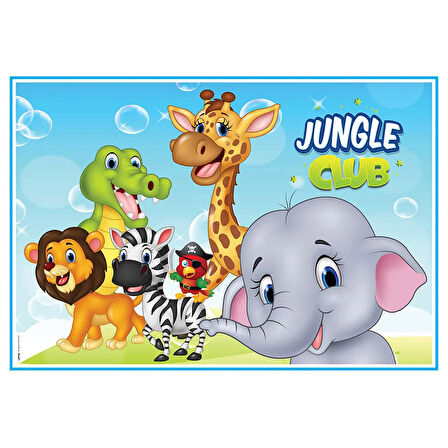Jungle Club Boyama Aktiviteli Parti Sunumu 8li