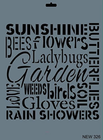 Supertrend Stencil Boyama Şablonu 25x35 cm. NEW-326