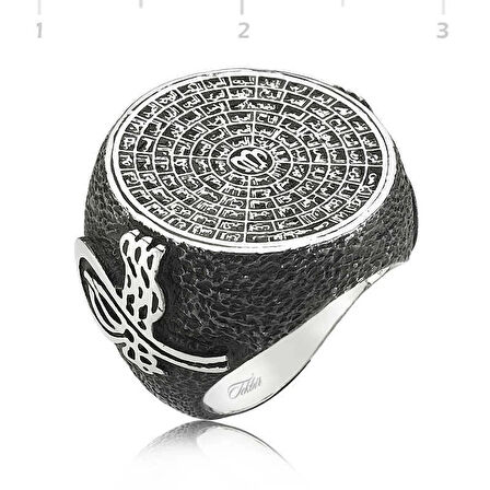 Supertrend Gümüş Esma-ül Hüsna Erkek Yüzük