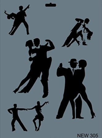 Supertrend Stencil Boyama Şablonu 25x35 cm. NEW-305