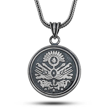 Supertrend Gümüş Osmanlı Devlet Armalı Cevşen Kolye