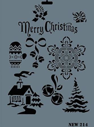 Supertrend Stencil Boyama Şablonu 25x35 cm. NEW-214