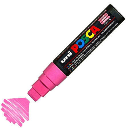 Supertrend Posca PC-17K Boyama Markörü 15 mm Kesik Uç PEMBE