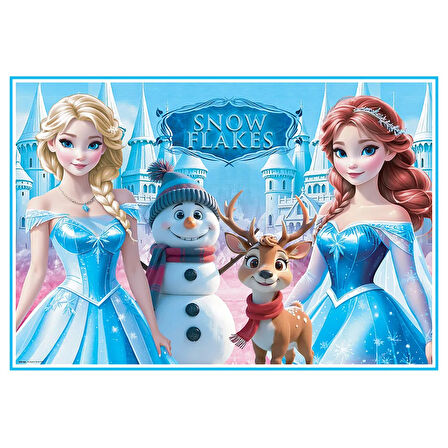 Snowflakes Boyama Aktiviteli Parti Sunumu 8li