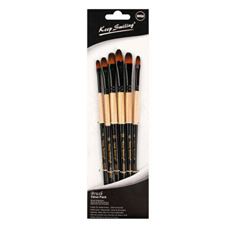 Supertrend Sentetik Kedi Dili Fırça Seti 6'lı