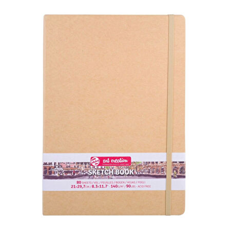 Supertrend Art Creation Sketchbook Sert Kapak Eskiz Çizim Defteri 140 gr. 21x30 cm. 80 yp. KRAFT YELLOW