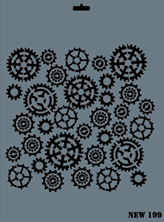 Supertrend Stencil Boyama Şablonu 25x35 cm. NEW-199