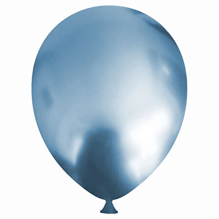 Mavi Krom Balon 9"