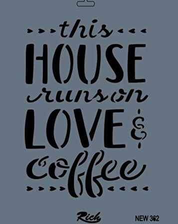 Supertrend Stencil Boyama Şablonu 25x35 cm. NEW-362