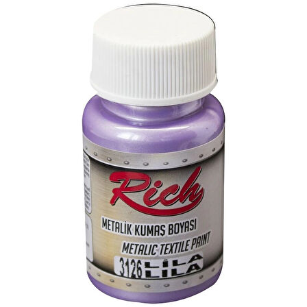 Supertrend Metalik Kumaş Boyası 50 cc. 3126 LİLA