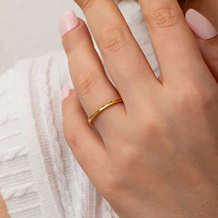 Supertrend Gümüş Gold Ajda Kadın Yüzük