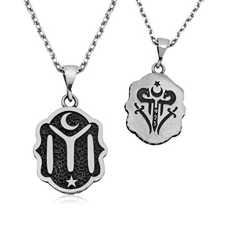 Supertrend ​gümüş Kayı Boyu Armalı Kolye