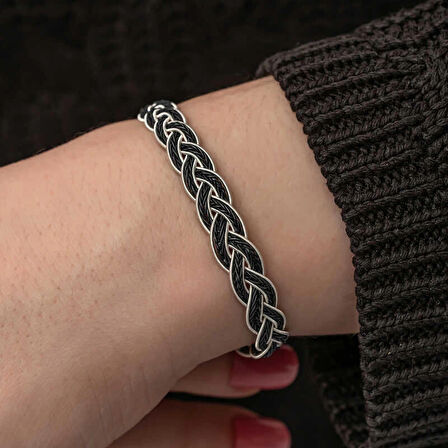 Supertrend Gümüş Kazaziye Örgü Bileklik