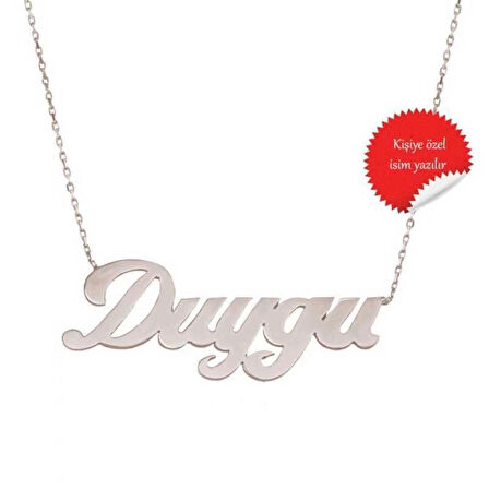 Supertrend Gümüş Kişiye Özel İsimli Kadın Kolye