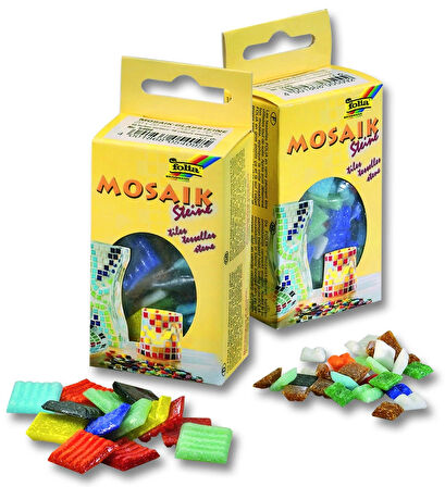 Supertrend Mozaik Taşı 10x10 mm. 300 Adet 10 RENK KARIŞIK