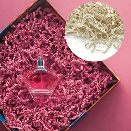 Zigzag Kırpık Kağıt 250gr -Krem-