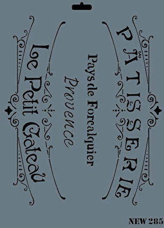 Supertrend Stencil Boyama Şablonu 25x35 cm. NEW-285