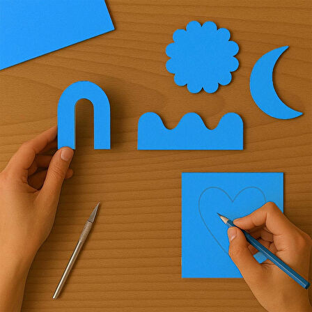 Açık Mavi Mukavva 35x50