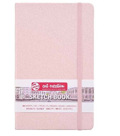 Supertrend Art Creation Sketchbook Sert Kapak Eskiz Çizim Defteri 140 gr. 13x21 cm. 80 yp. PASTEL PEMBE