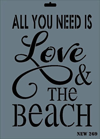 Supertrend Stencil Boyama Şablonu 25x35 cm. NEW-269