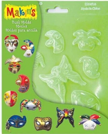 Makin's Clay Push Mold Polimer Kil Şekillendirme Kalıbı Supertrendke
