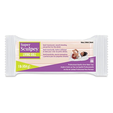 Super Supertrend Living Doll Polimer Kil (Fırınlanabilir Model Hamuru) 454 gr. BABY