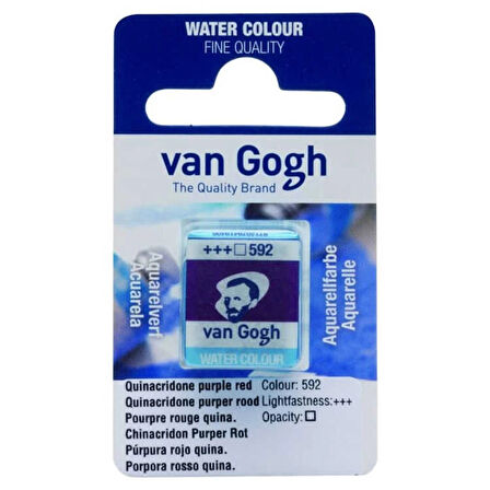 Supertrend Van Gogh 1/2 Tablet Sulu Boya 592 Quinacridone Purple Red