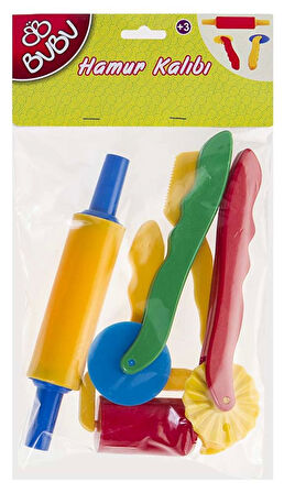 Supertrend Oyun Hamuru Kalıbı Merdane & Bıçak Seti 6 Parça