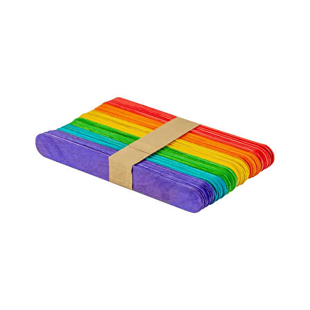Karışık Renkli Dondurma Çubuğu 15cm