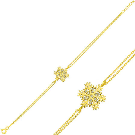 Supertrend ​gümüş Gold Kar Tanesi Kadın Bileklik