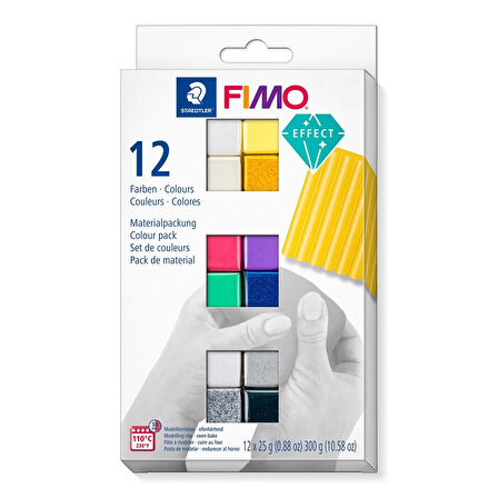 Supertrend Fimo Effect Polimer Kil Seti 12 Renk x 25 gr.