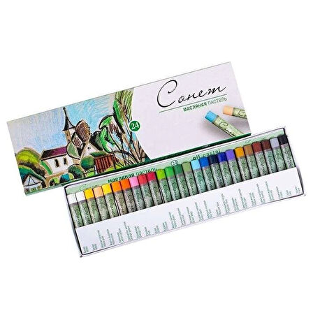 Supertrend Sonnet Yağlı Pastel Boya Seti 24 Renk