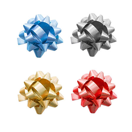 No:2 Karışık Renkli Hediye Paketi Süsü